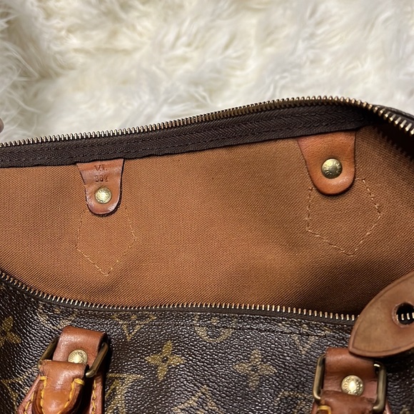 Authentic Louis Vuitton LV Monogram Speedy 35 handbag bag purse - Picture 9 of 15